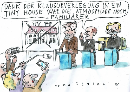 Cartoon: Klausur (medium) by Jan Tomaschoff tagged klausur,ampel,klausur,ampel