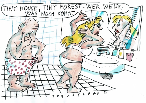 Cartoon: Klein (medium) by Jan Tomaschoff tagged tiny,house,größe,tiny,house,größe,penis