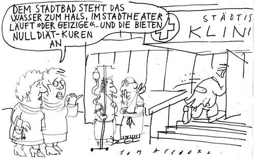 Cartoon: Kommunales Sparen (medium) by Jan Tomaschoff tagged kommunen