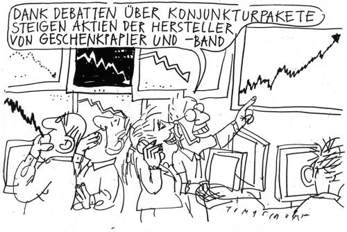 Cartoon: Konjunkturpakete (medium) by Jan Tomaschoff tagged konjunkturpakete,rezession