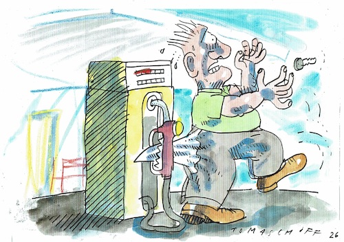 Cartoon: Kraftstoff (medium) by Jan Tomaschoff tagged benzinpreis,naher,osten,krieg,benzinpreis,naher,osten,krieg