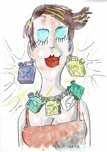 Cartoon: Kraftstoff (medium) by Jan Tomaschoff tagged erdöl,benzin,krise,preise,erdöl,benzin,krise,preise
