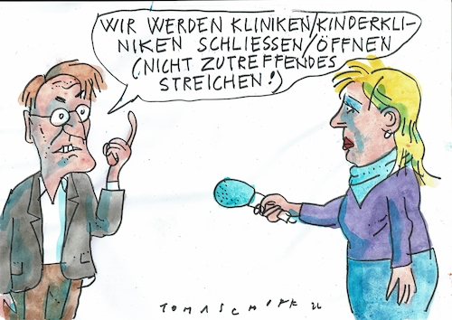 Cartoon: Krakenhaus (medium) by Jan Tomaschoff tagged gesundheitswesen,reform,patienten,gesundheitswesen,reform,patienten