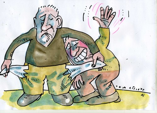 Cartoon: Kuckuck (medium) by Jan Tomaschoff tagged geld,humor,geld,humor