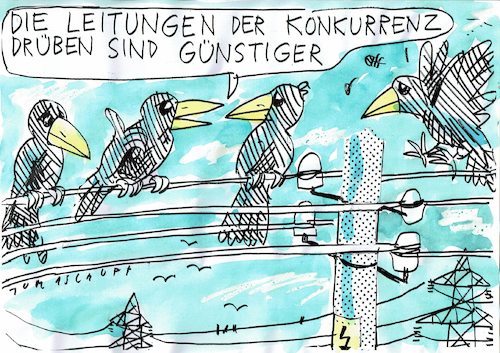 Cartoon: Leitungen (medium) by Jan Tomaschoff tagged strom,energie,wende,strom,energie,wende
