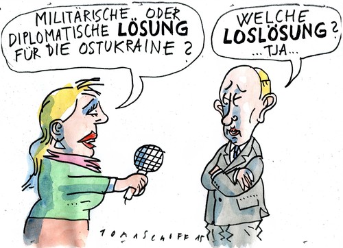 Cartoon: Lösung (medium) by Jan Tomaschoff tagged ukraine,russland,putin,ukraine,russland,putin