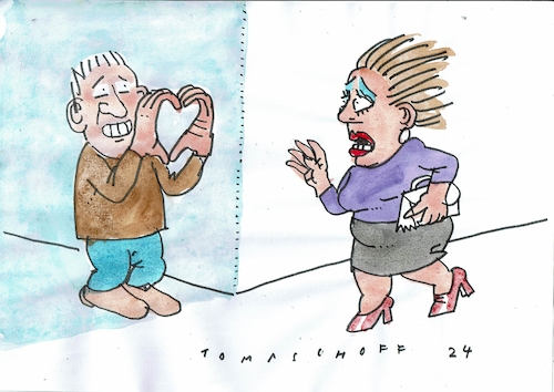 Cartoon: Love (medium) by Jan Tomaschoff tagged lieber,flirt,belästigung,lieber,flirt,belästigung