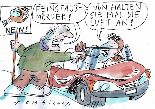 Cartoon: Luftverschmutzung (medium) by Jan Tomaschoff tagged luft,umwelt,autos,luft,umwelt,autos