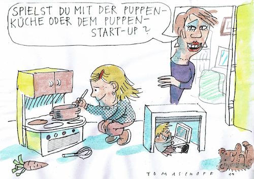 Mädchen und Puppen