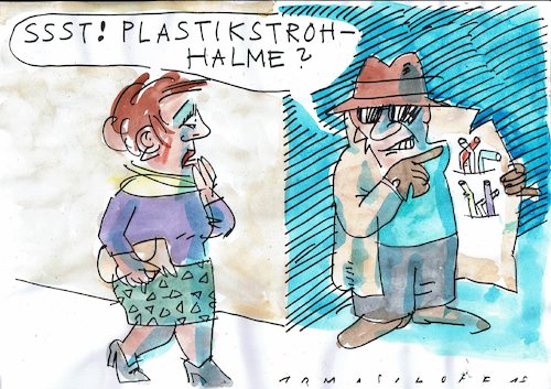 Cartoon: Mangelware (medium) by Jan Tomaschoff tagged umwelt,plastik,müll,umwelt,plastik,müll