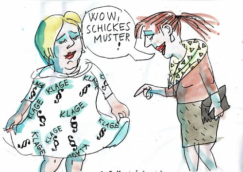 Cartoon: Musterklage (medium) by Jan Tomaschoff tagged diesel,autos,musterklage,diesel,autos,musterklage