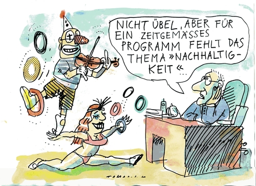 Cartoon: Nachhaltigkeit (medium) by Jan Tomaschoff tagged nachhaltigkeit,nachhaltigkeit