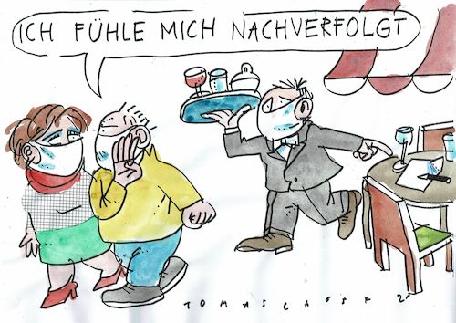 Cartoon: Nachverfolgung (medium) by Jan Tomaschoff tagged corona,epidemie,corona,epidemie