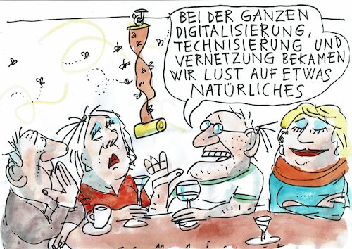 Cartoon: Netur (medium) by Jan Tomaschoff tagged flieganfänger,imsektem,natur,flieganfänger,imsektem,natur