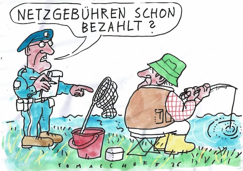 Cartoon: Netzgebühr (medium) by Jan Tomaschoff tagged strom,netz,energie,kosten,strom,netz,energie,kosten