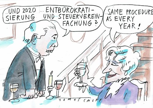 Cartoon: Neujahr (medium) by Jan Tomaschoff tagged neues,jahr,vorsätze,neues,jahr,vorsätze