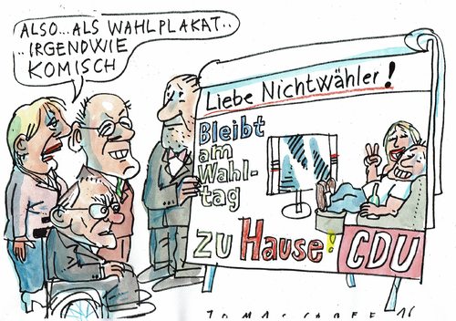 Cartoon: Nichtwähler (medium) by Jan Tomaschoff tagged parteien,protestwähler,wutbürger,parteien,protestwähler,wutbürger