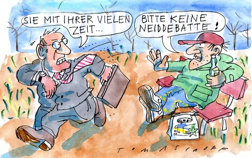 Cartoon: no (medium) by Jan Tomaschoff tagged stress,leisure,stress,leisure