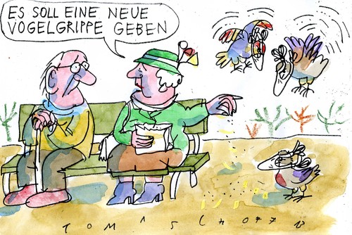 Cartoon: no (medium) by Jan Tomaschoff tagged bird,flu,bird,flu