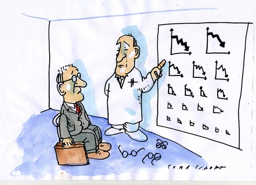 Cartoon: Optik (medium) by Jan Tomaschoff tagged wirtschaftskrise,wirtschaftskrise