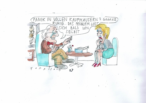 Panik Von Jan Tomaschoff Politik Cartoon Toonpool 