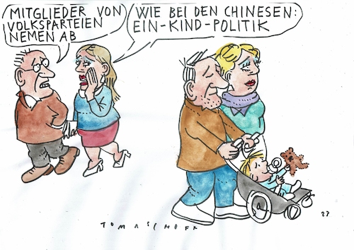 Cartoon: Parteien (medium) by Jan Tomaschoff tagged parteien,mitglieder,parteien,mitglieder