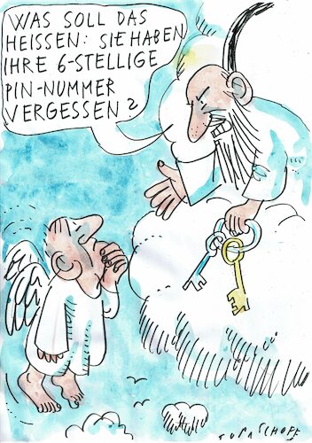 Cartoon: PIN (medium) by Jan Tomaschoff tagged bürokratie,stress,ruhe,bürokratie,stress,ruhe