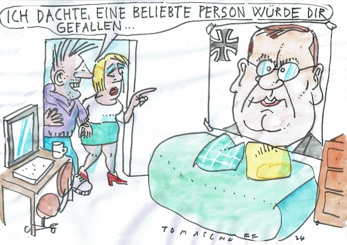 Cartoon: Pistorius (medium) by Jan Tomaschoff tagged pistorius,beliebtheit,politiker,pistorius,beliebtheit,politiker