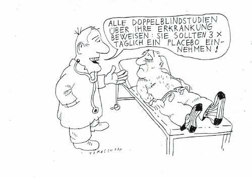 Cartoon: Placebo2 (medium) by Jan Tomaschoff tagged heilkunst,heilkunst