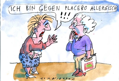 Cartoon: Placebo (medium) by Jan Tomaschoff tagged allergien,placebo