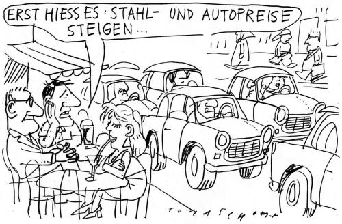 Cartoon: Plaste und Elaste (medium) by Jan Tomaschoff tagged stahlpreise,inflation