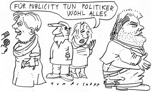 Cartoon: Political Publicity (medium) by Jan Tomaschoff tagged politiker,publicity