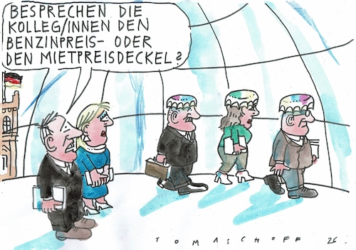 Cartoon: Preisdeckel (medium) by Jan Tomaschoff tagged benzinpreis,mieten,wohnungsnot,benzinpreis,mieten,wohnungsnot