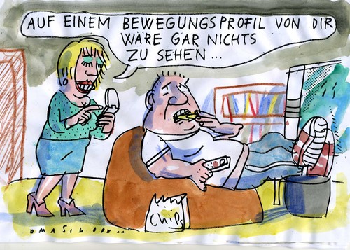 Cartoon: Profil (medium) by Jan Tomaschoff tagged bewegung,gesundheit,fitness,essen,übergewicht,dick,bewegung,gesundheit,fitness,essen,übergewicht,dick