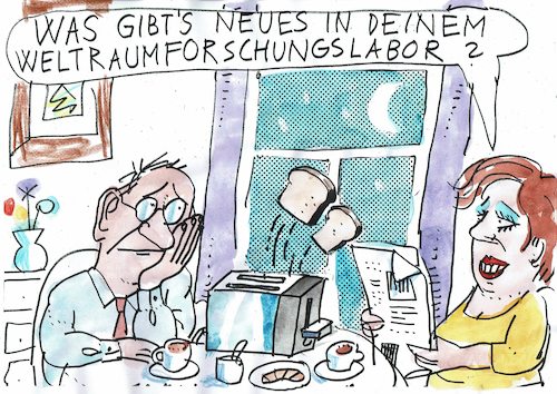 Cartoon: Raumfahrt (medium) by Jan Tomaschoff tagged raumfahrt,raumfahrt
