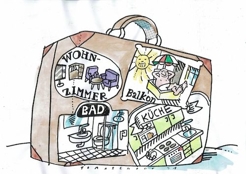 Cartoon: Reisen (medium) by Jan Tomaschoff tagged reisen,corona,lockdown,reisen,corona,lockdown