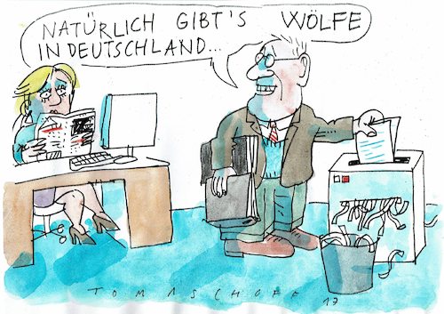 Dusche By Jan Tomaschoff, Politics Cartoon