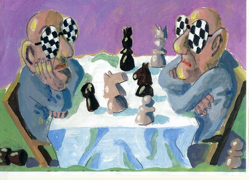 Cartoon: Schach (medium) by Jan Tomaschoff tagged schach,schach