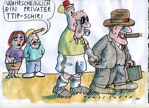 Cartoon: Schiri (medium) by Jan Tomaschoff tagged ttip,ttip