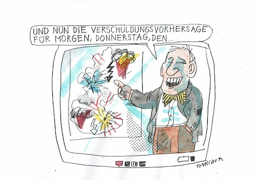 Cartoon: Schulden (medium) by Jan Tomaschoff tagged politik,schukden,haushalt,politik,schukden,haushalt