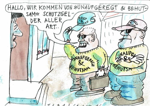 Cartoon: Schutzgeld (medium) by Jan Tomaschoff tagged werbesprache,sprechblasen,werbesprache,sprechblasen