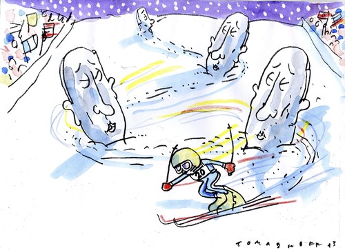 Cartoon: Sotschi (medium) by Jan Tomaschoff tagged olympiade,russland,olympiade,russland