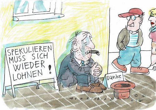 Cartoon: Spekulation (medium) by Jan Tomaschoff tagged börse,geschäft,spekulation,börse,geschäft,spekulation