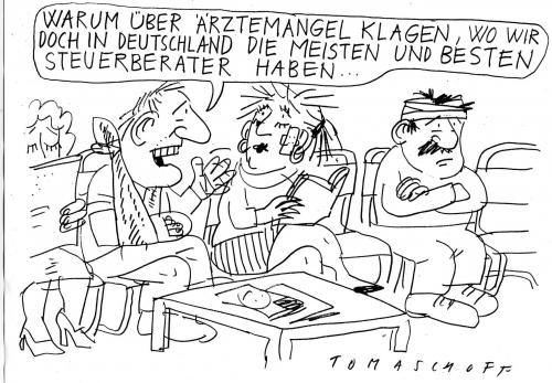 Cartoon: Steuerberater (medium) by Jan Tomaschoff tagged steuerberater,ärzte,gesundheitssystem