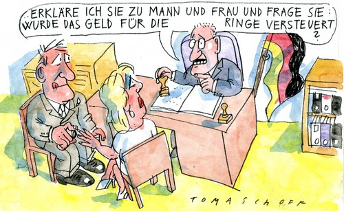Cartoon: Steuern (medium) by Jan Tomaschoff tagged steuern,steuern