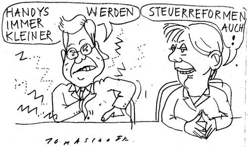 Cartoon: Steuerreform (medium) by Jan Tomaschoff tagged steuerreform
