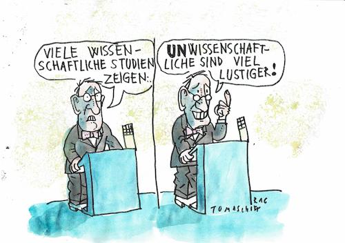 Cartoon: Studien (medium) by Jan Tomaschoff tagged wissenschaft,wissenschaft
