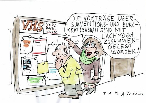 Cartoon: Subventionsabbau (medium) by Jan Tomaschoff tagged subventionen,bürokratie,wahlversprechen,subventionen,bürokratie,wahlversprechen