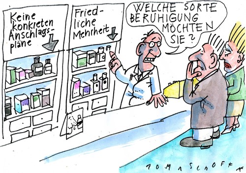 Cartoon: Terrorangst (medium) by Jan Tomaschoff tagged terror,gefahr,angst,terror,gefahr,angst