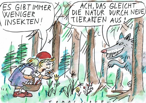 Cartoon: Tierarten (medium) by Jan Tomaschoff tagged natur,insekten,artenschutz,natur,insekten,artenschutz